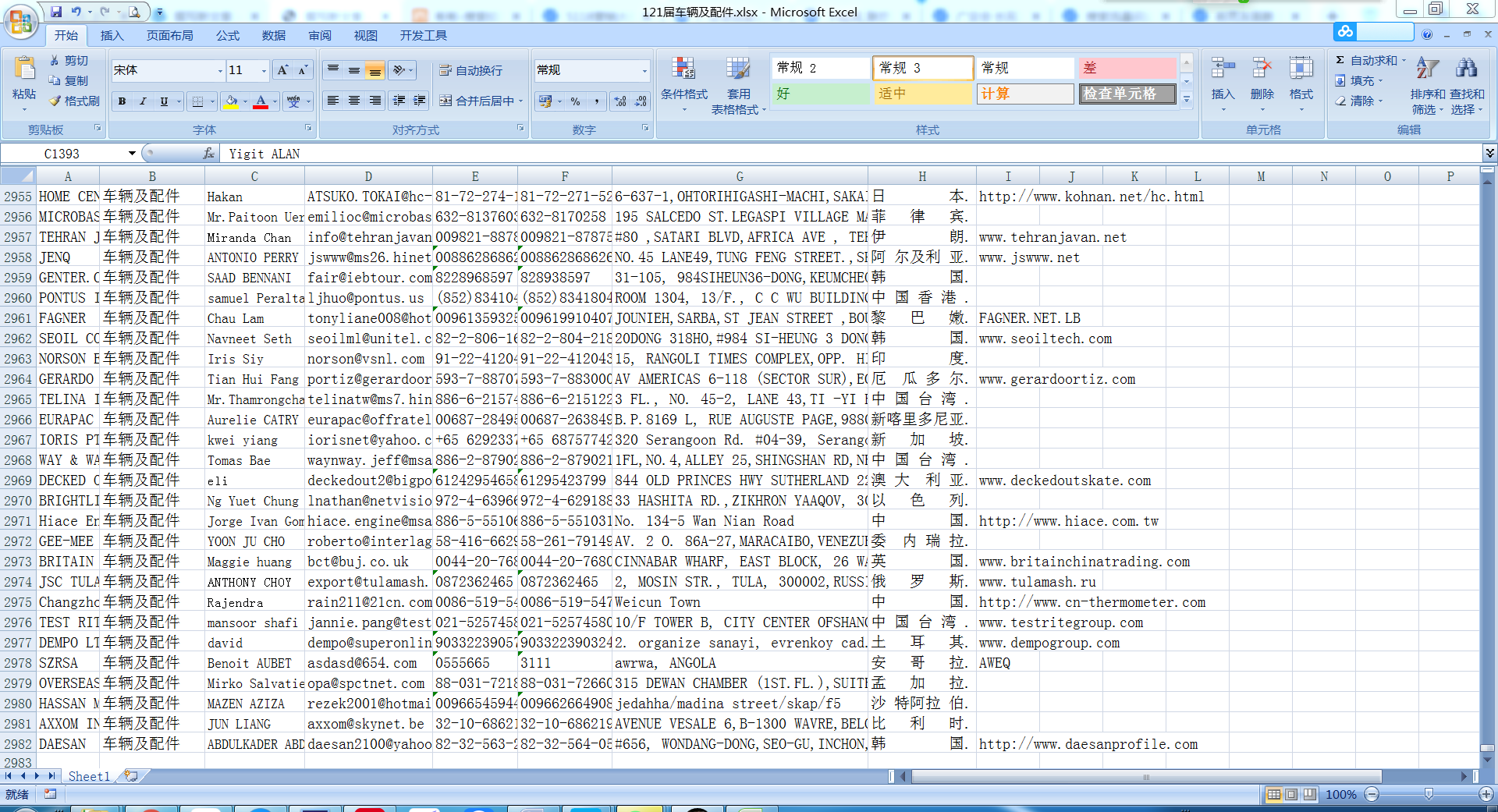 第121届广交会参展商名录-车辆及配件