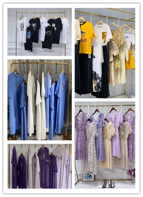 石家庄三彩外贸品牌女装库存尾货批发市场安心又实惠_各种品牌女装折扣货源