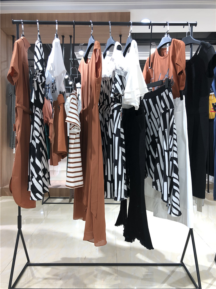 拉素21夏装品牌折扣女装尾货上海少淑女装专柜正_品牌折扣女装一手货源批发