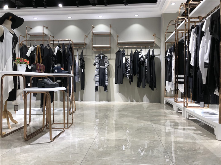 欧E.黑白蓝专正品2021黑白潮牌夏款_品牌折扣店女装加盟哪家好