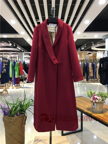 上海一线女装品牌尘色16秋冬女装森女田园风格女_品牌女装折扣店一折货源