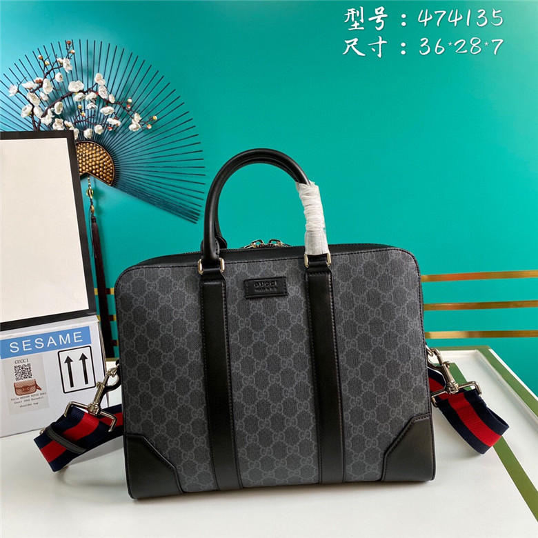 Gucci古驰 474135 K5RLN 1095 高级人造帆布公文包