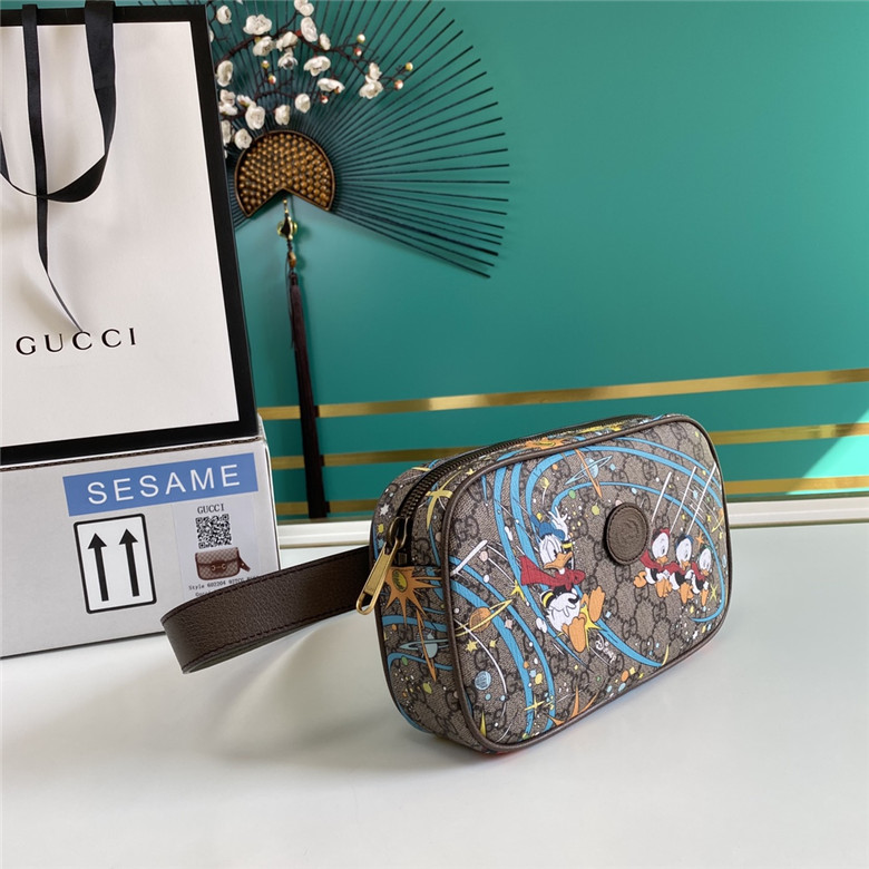 Gucci 602695 2O4AT 8679 Disney x Gucci唐老鸭印花 腰包