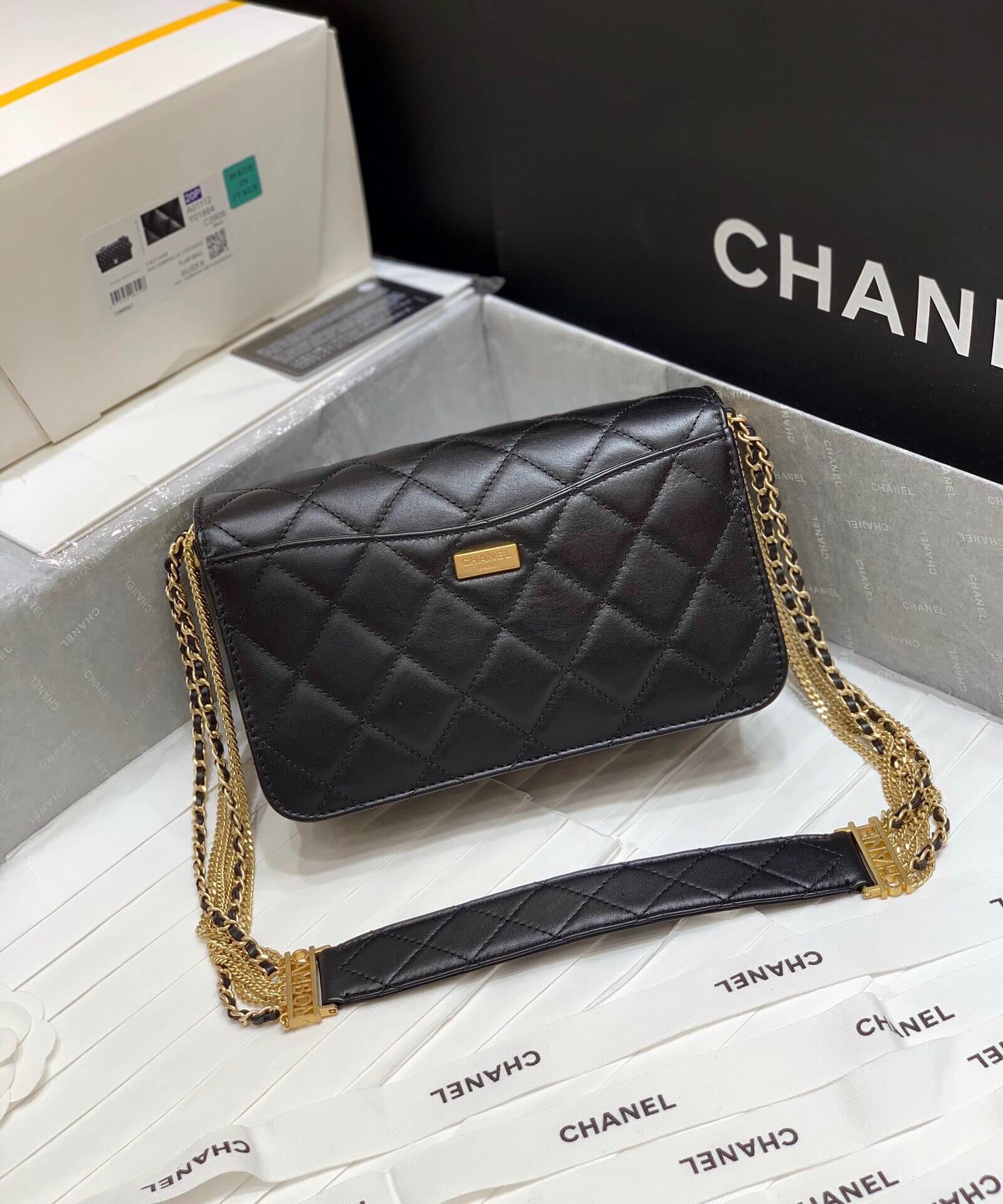 Chanel 2020秋冬限量版链条包 AS2052黑色