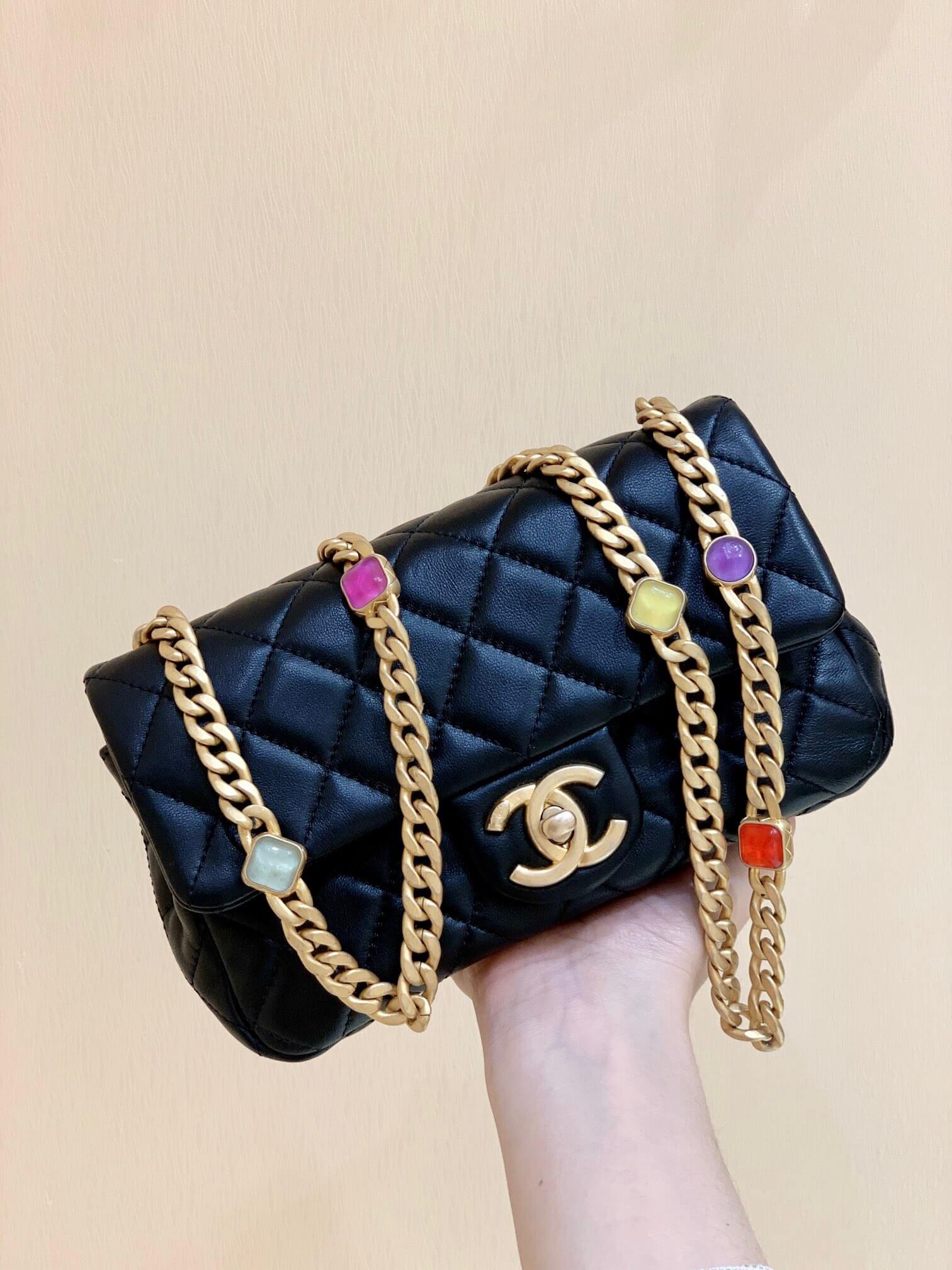 Chanel CF20 Classic flap bag CF宝石包 AS1787黑色