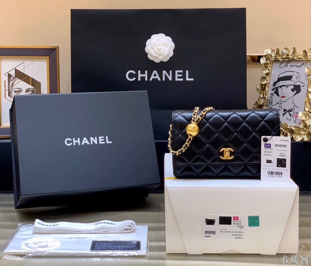 Chanel/香奈儿 AP1450 最新大金珠woc款单肩斜挎包