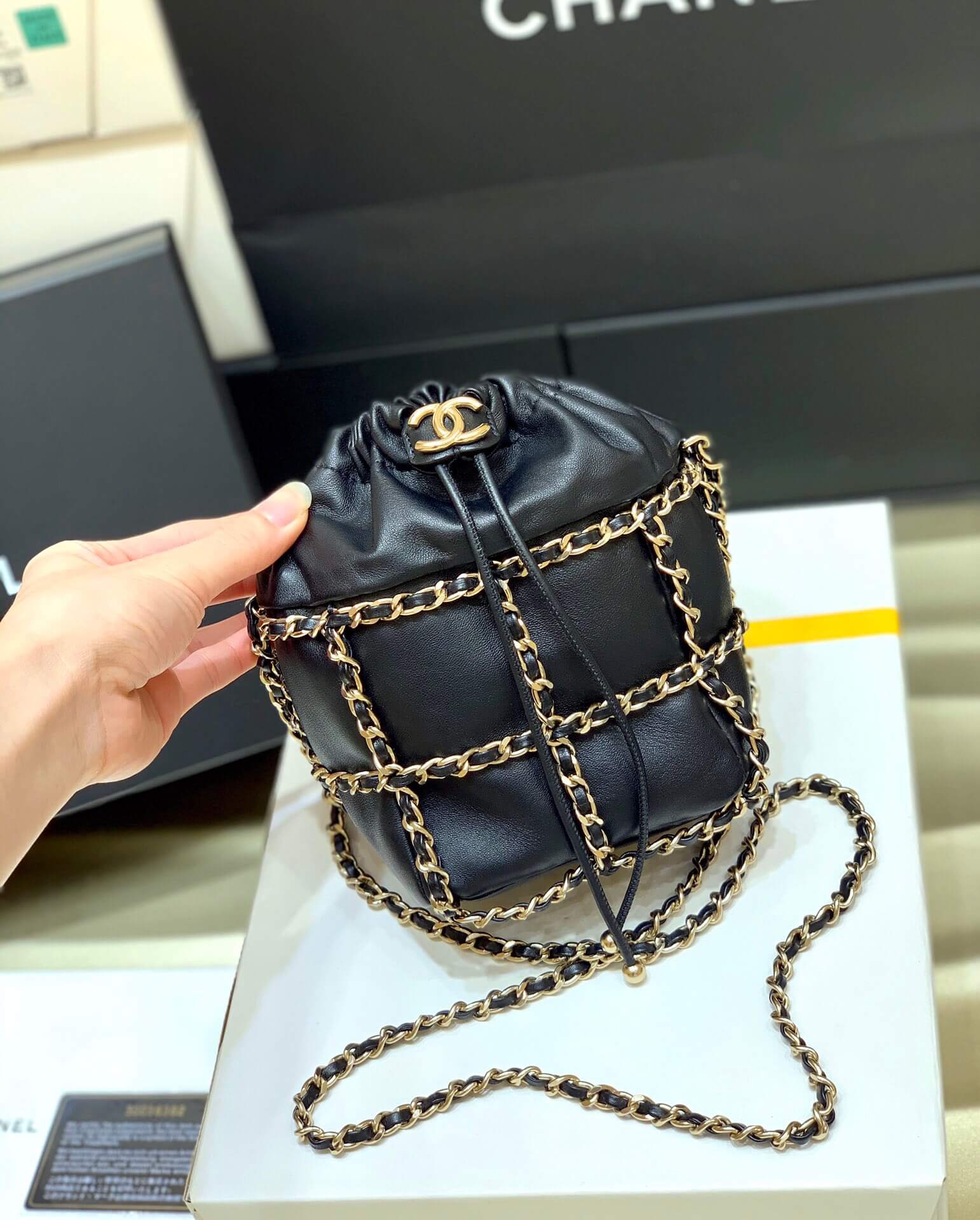 Chanel香奈儿 Small Drawstring Bag抽绳包 AS2313