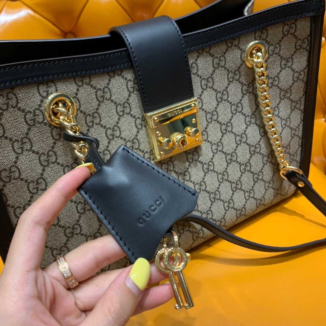 Gucci/古驰 479197 KHNKG 9769 Padlock系列中号GG肩背包