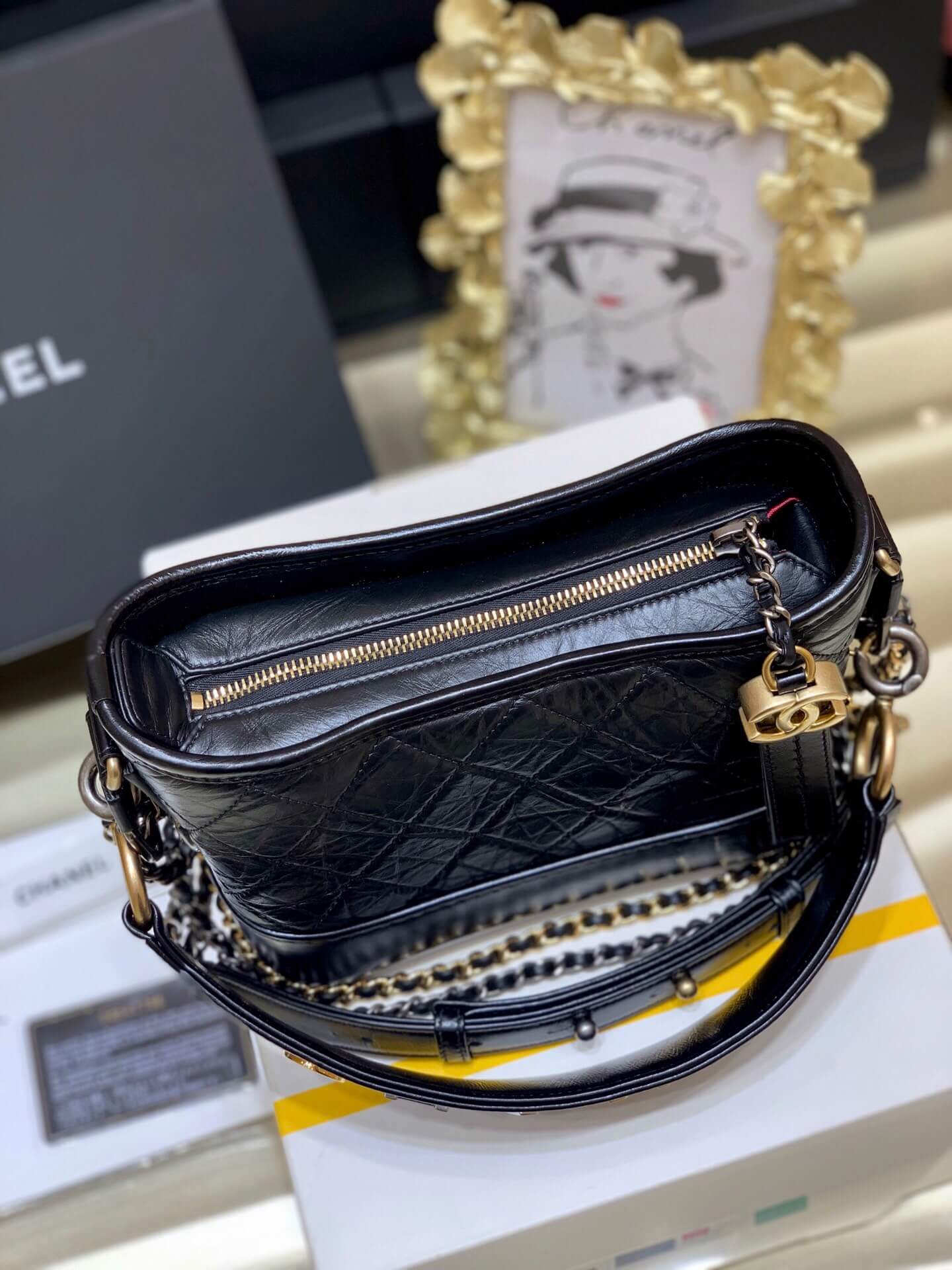 Chanel Gabrielle hobo bag肩带字母流浪包AS0865 AS1582