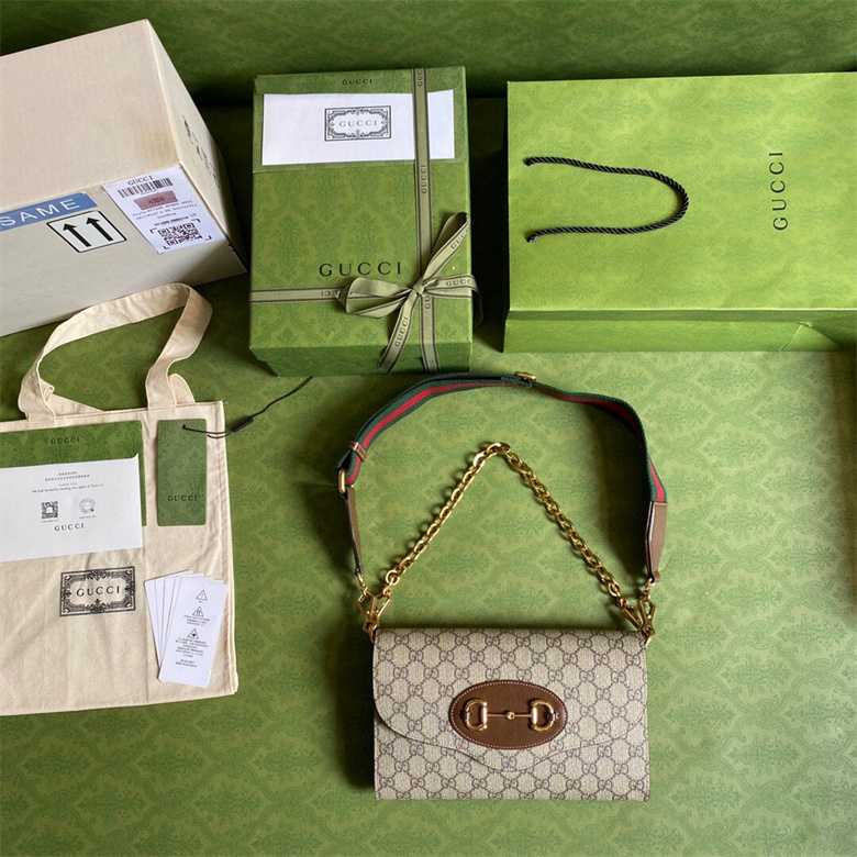 Gucci 677286 HUHHX 8565 马衔扣1955系列小号手袋