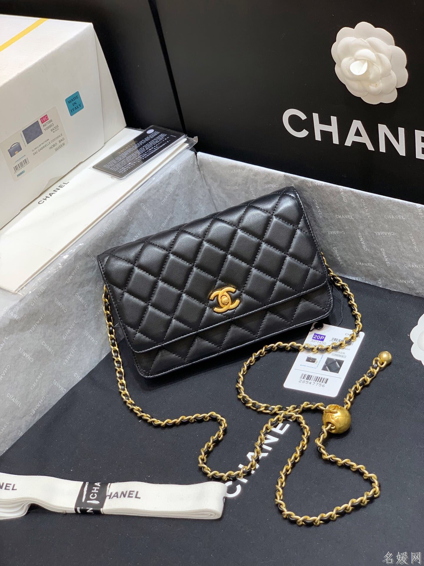 Chanel/香奈儿 AP1450 最新大金珠woc款单肩斜挎包