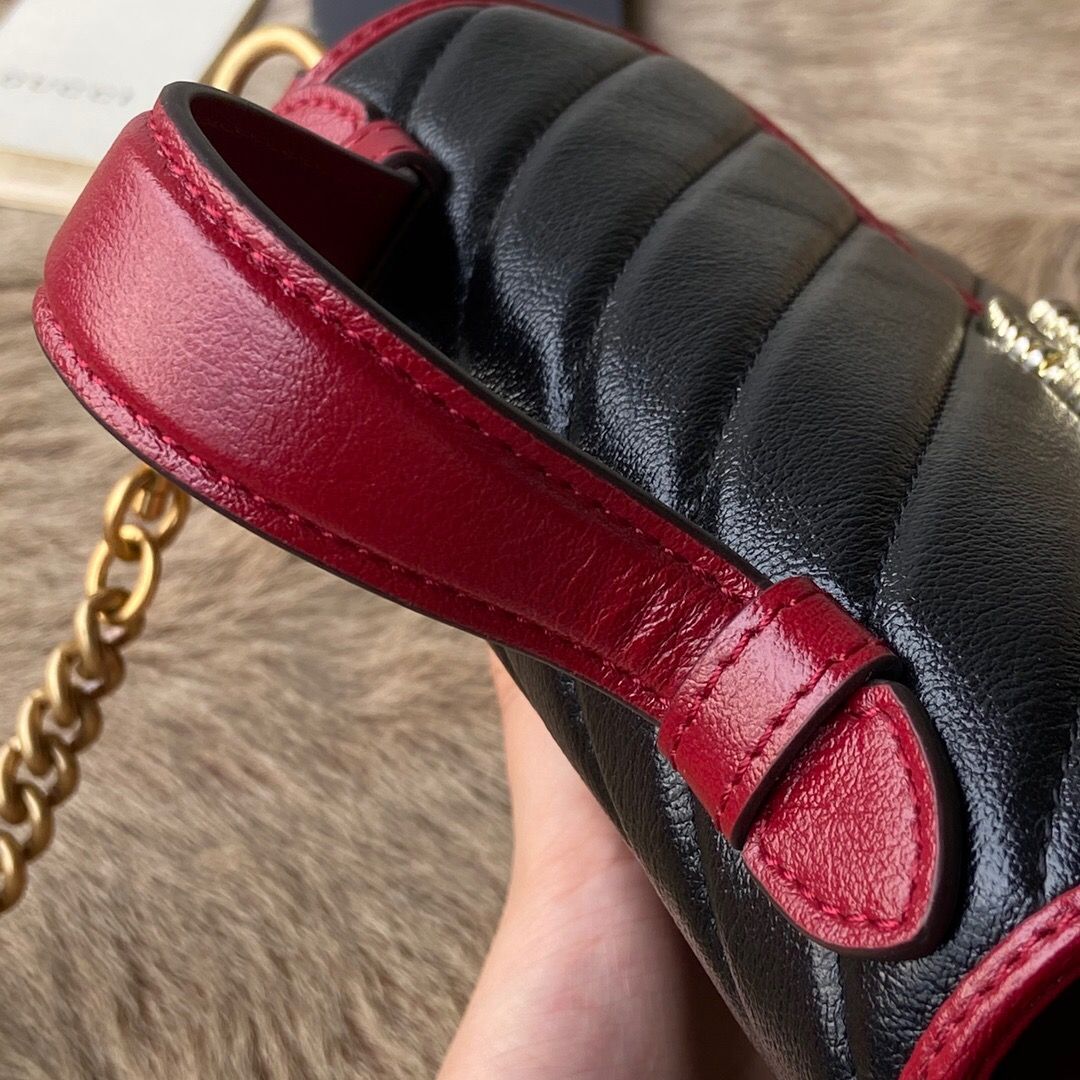 Gucci GG Marmont mini top handle bag 583571 0OLFX 8277