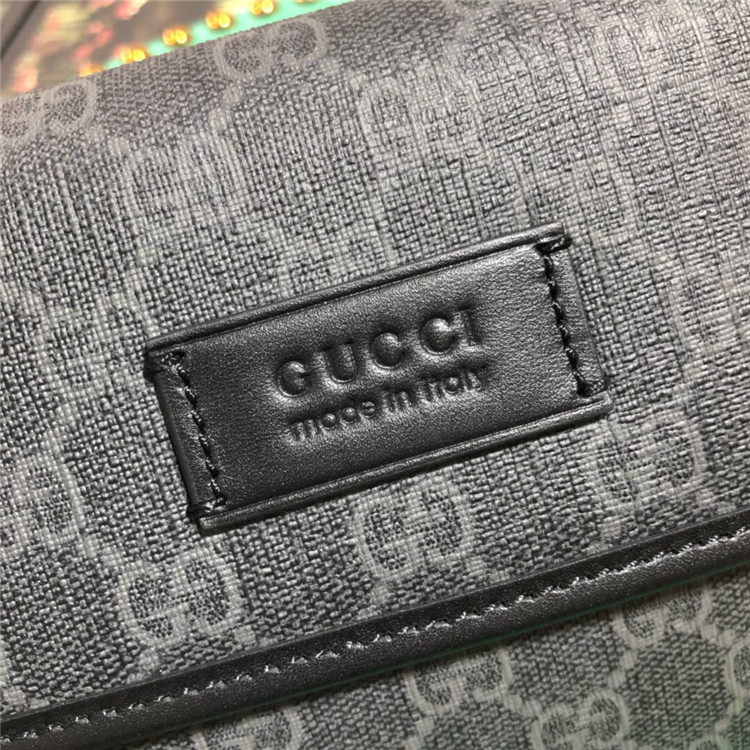 Gucci/古驰 598113 黑色 高级人造帆布腰包