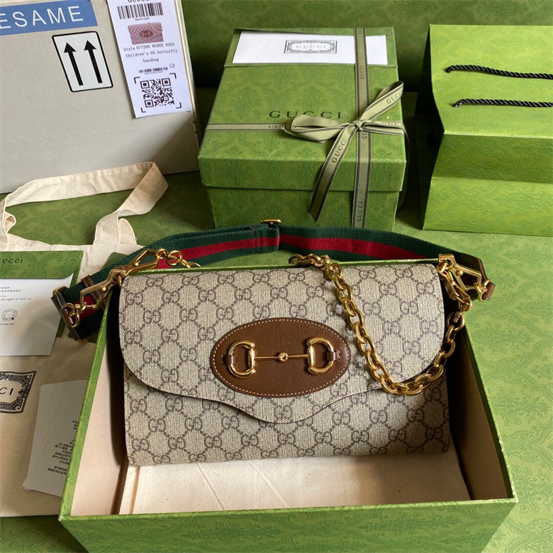 Gucci 677286 HUHHX 8565 马衔扣1955系列小号手袋