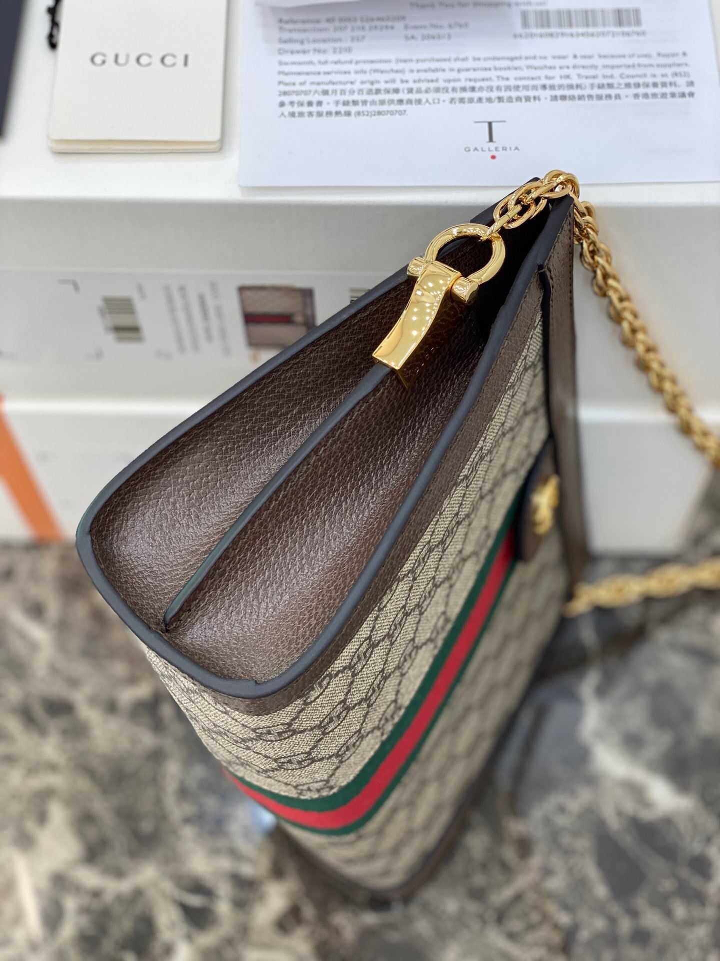 Gucci/古驰 503877 Ophidia链条单肩包