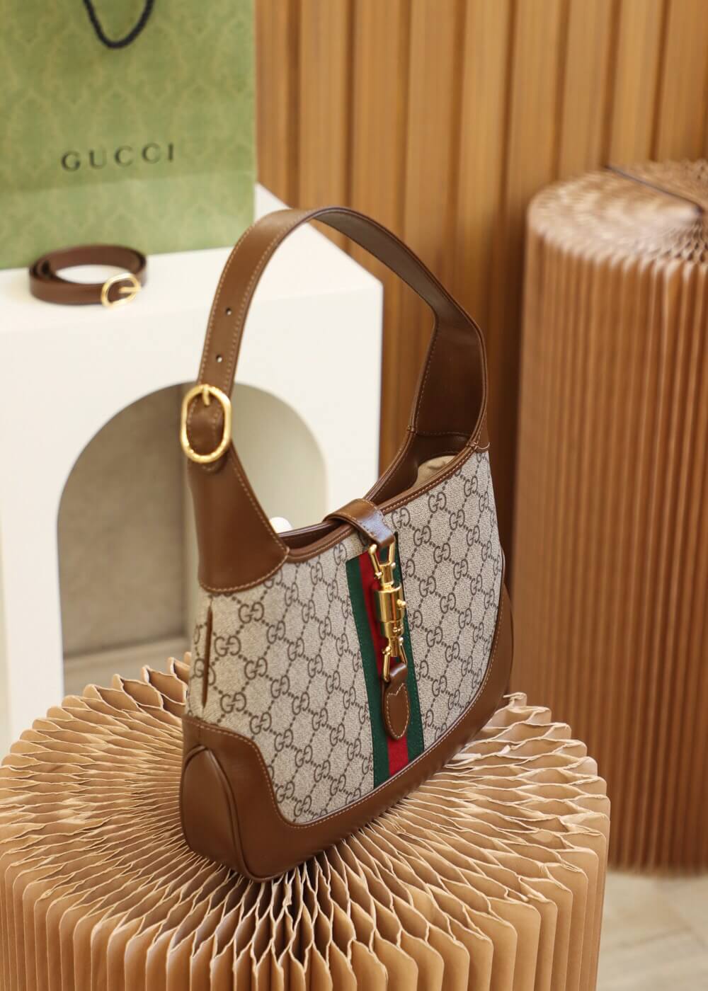 GUCCI古驰Jackie 1961系列小号肩背包636706