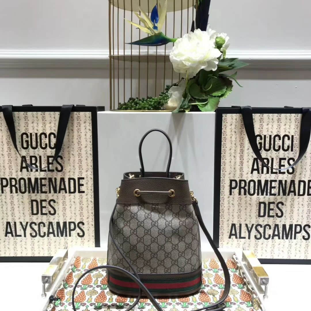 Gucci/古奇 550621 Ophidia系列小号GG水桶包