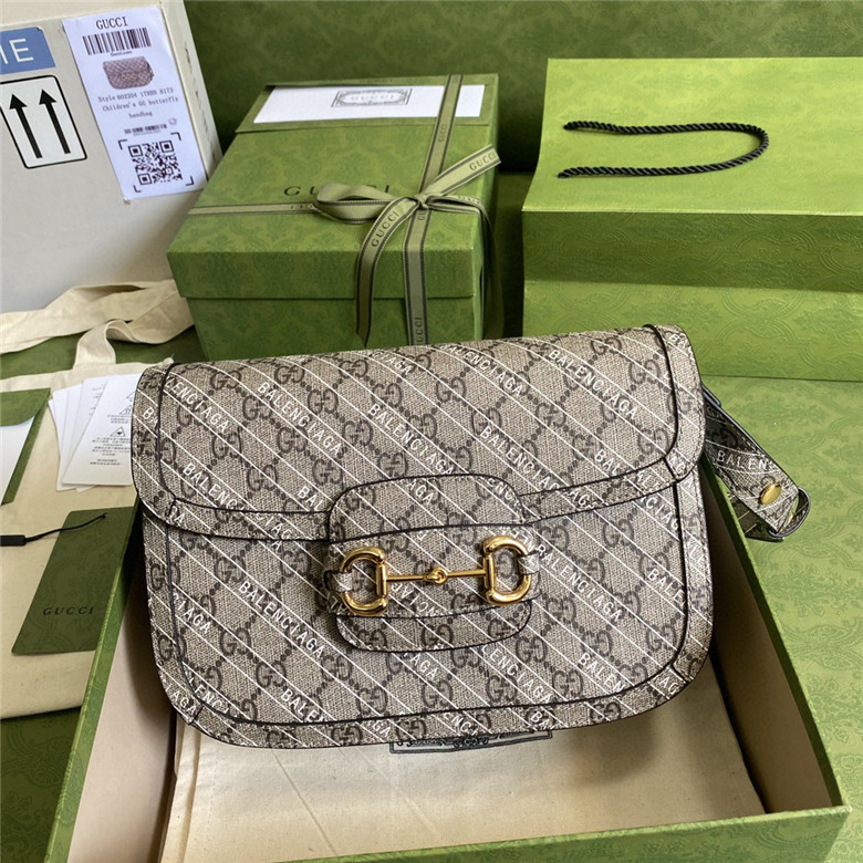 Gucci 602204 The Hacker Project系列马衔扣1955小号手袋