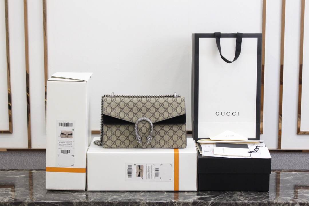 Gucci/古驰 400249 新款Dionysus小号酒神包黑色