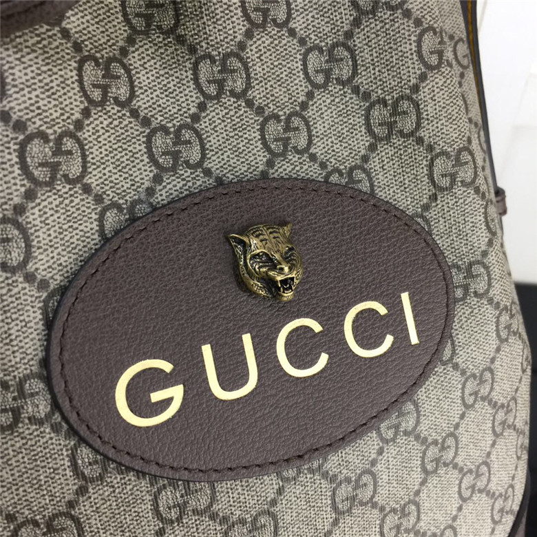 Gucci古驰 473875 Neo Vintage 高级人造帆布水桶包