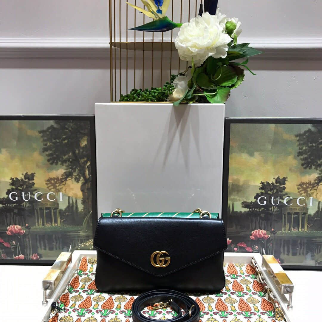 古驰/Gucci 524822水晶虎头中号双面肩背包