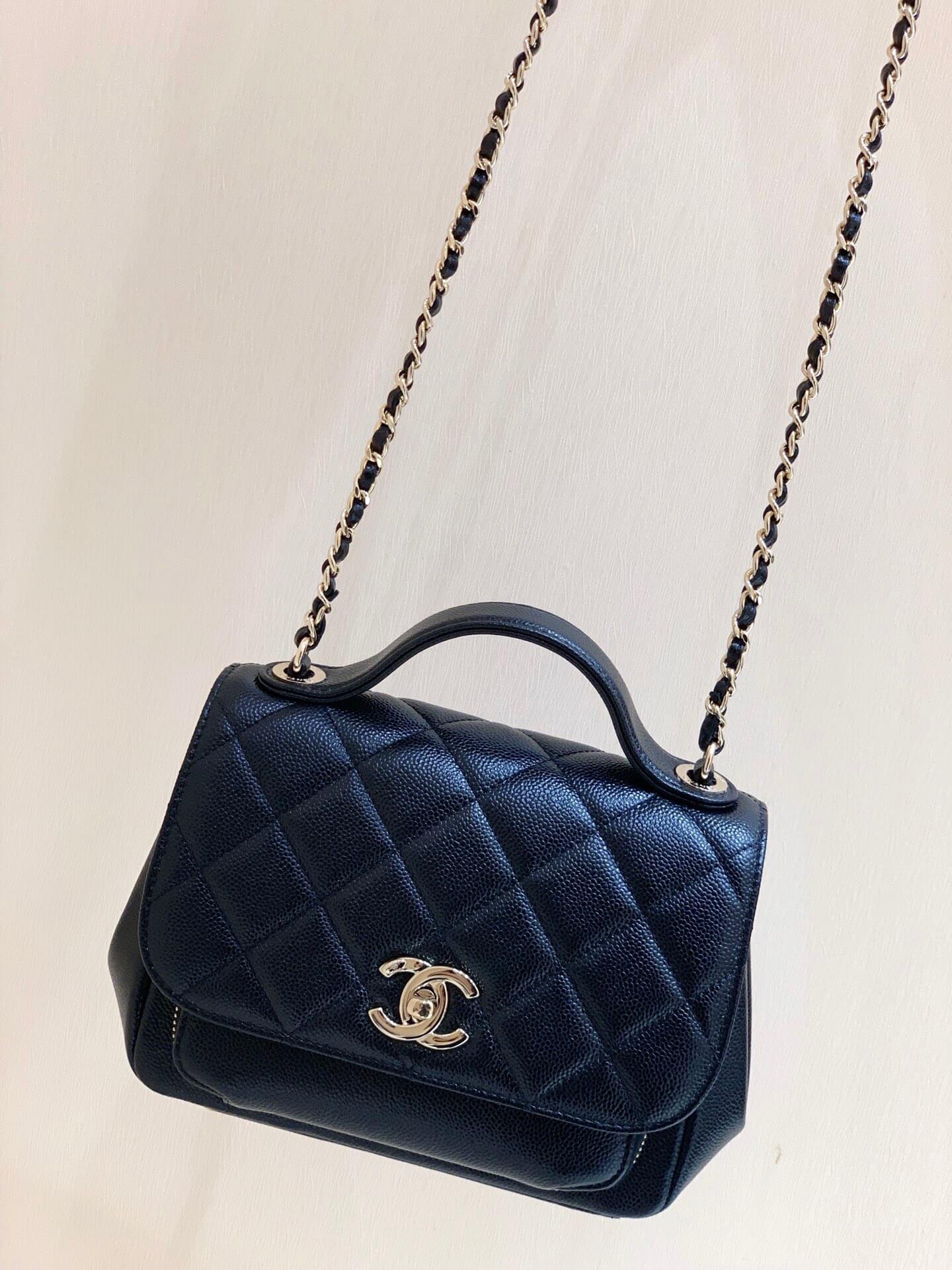 Chanel Haas牛皮纯原厂邮差包 A93749黑色