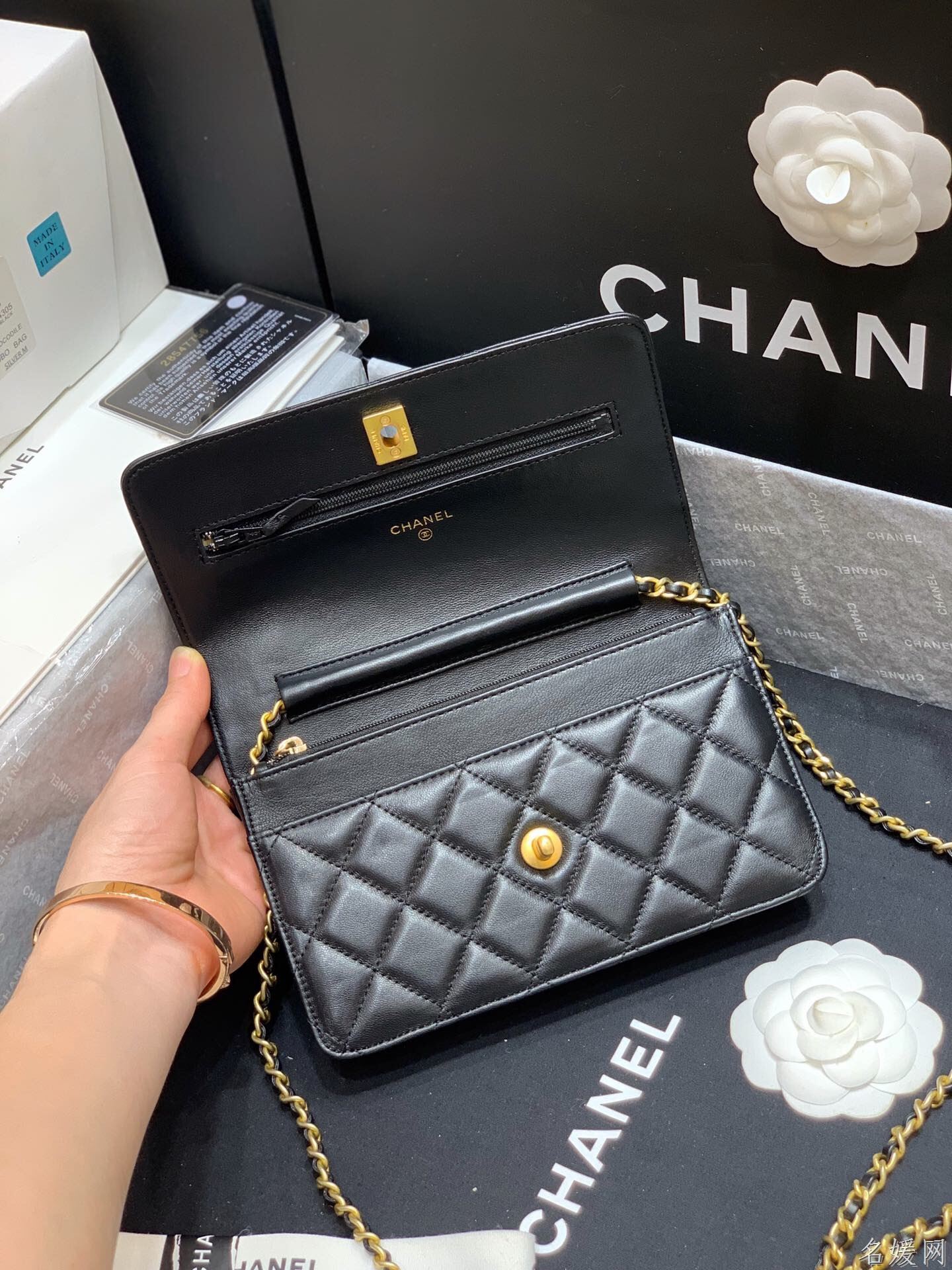 Chanel/香奈儿 AP1450 最新大金珠woc款单肩斜挎包