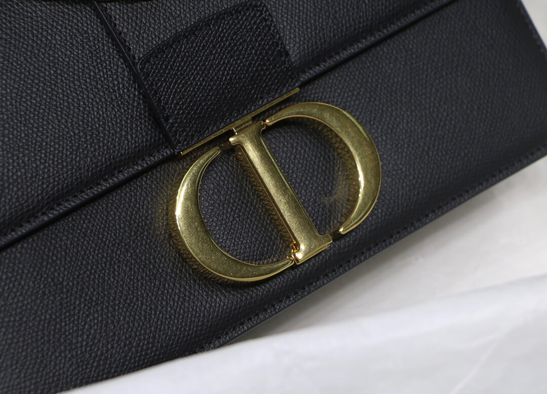 DIOR 30 Montaigne 蒙田包 M9203黑色金扣