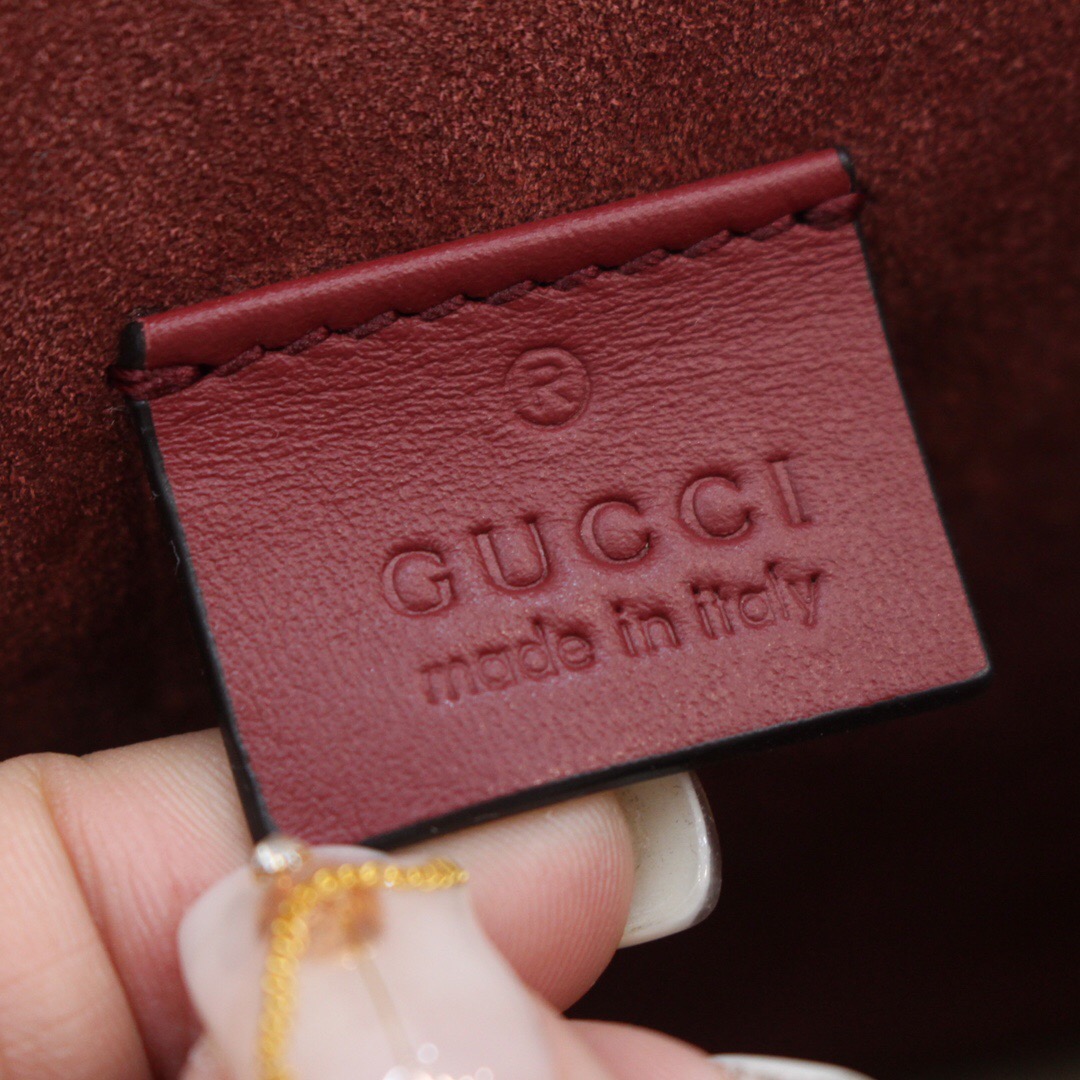 Gucci/古驰 400249 新款Dionysus小号酒神包红色天竺葵