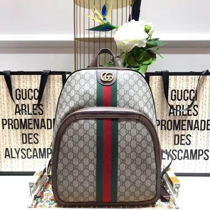 Gucci/古驰 547967 Ophidia GG medium backpack双肩包