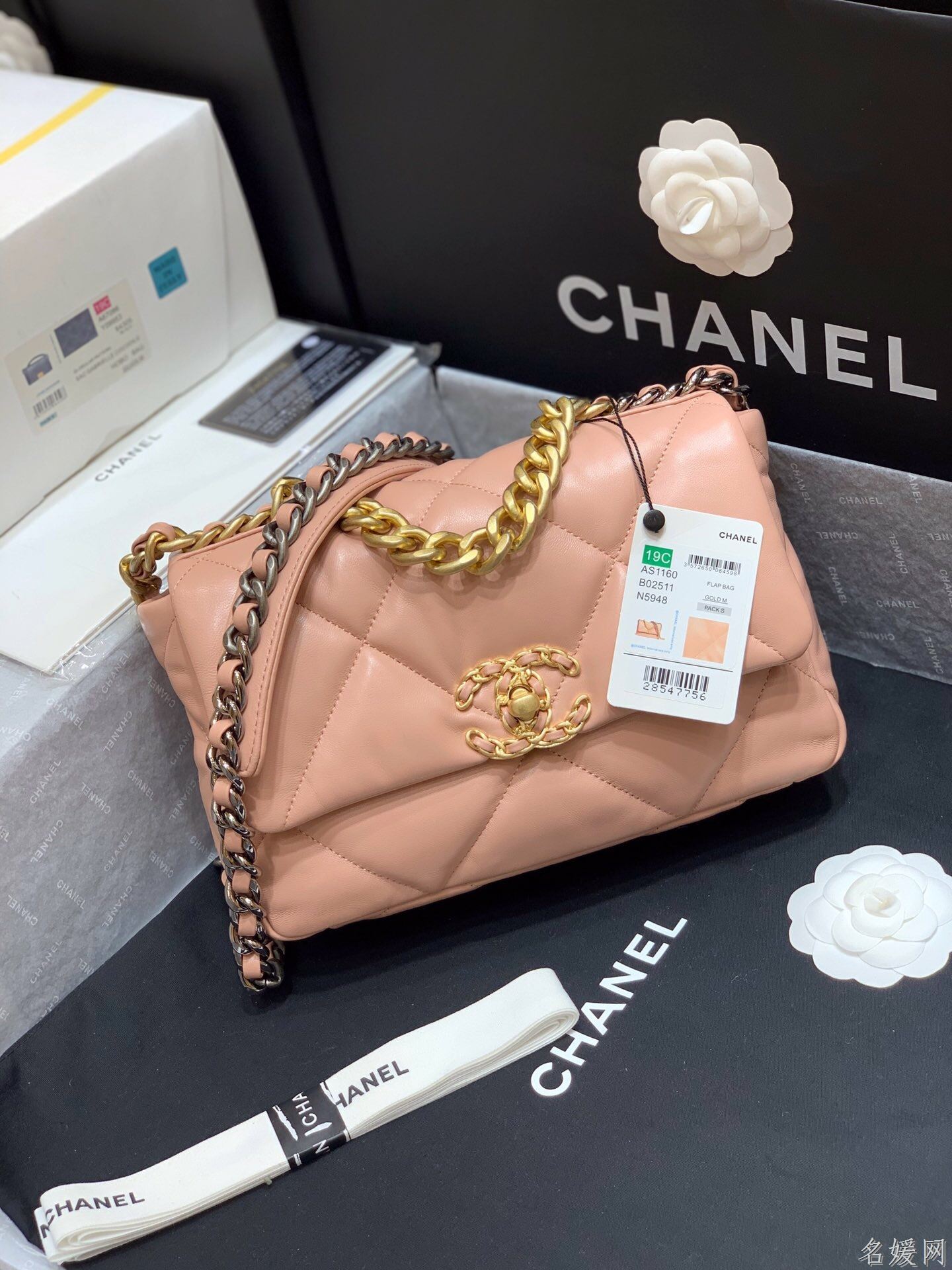 Chanel/香奈儿 AS1160 专柜最新款19 bag小号链条包