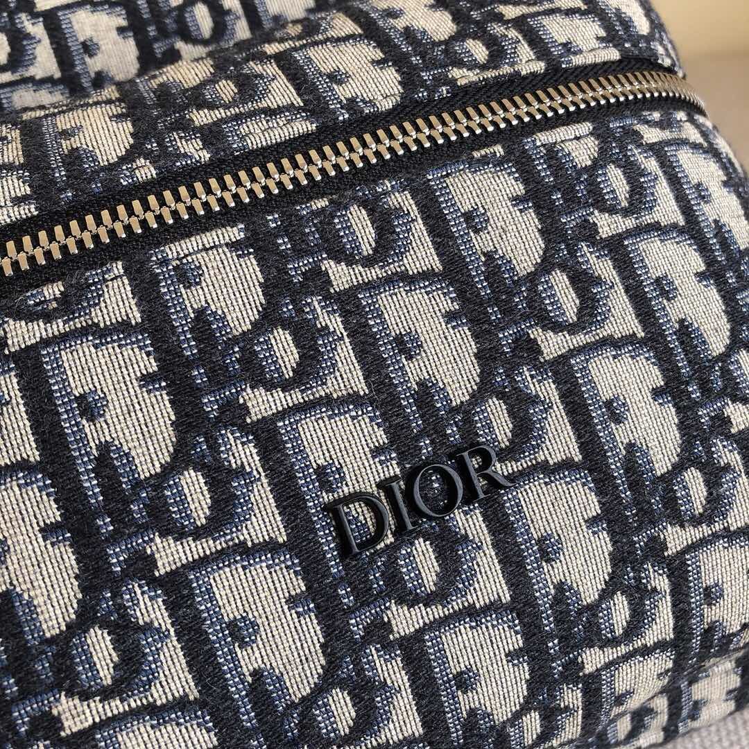 Dior/迪奥 1VOBA088YKY_H28E Oblique帆布配牛皮革双肩背