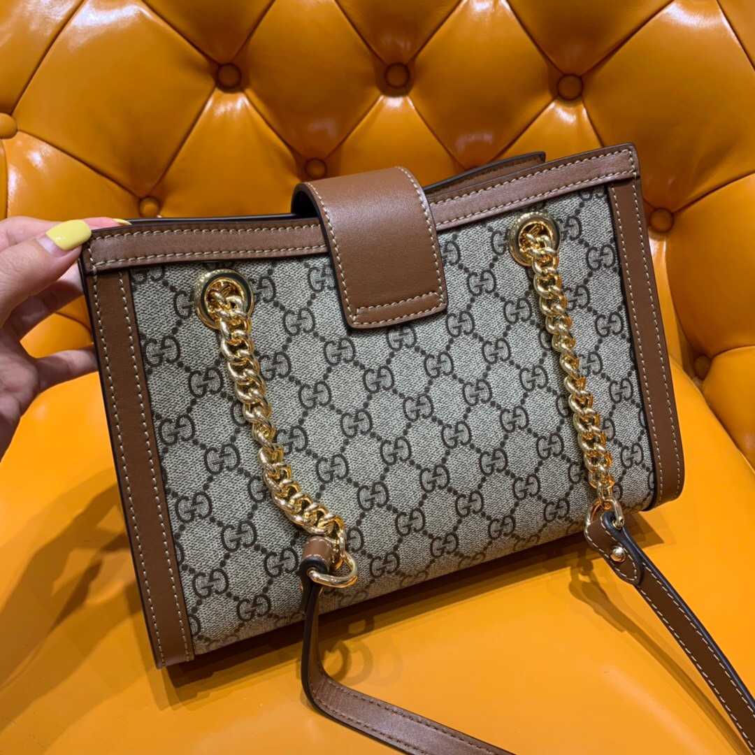 Gucci/古驰 498156 KHNKG 8534 Padlock系列小号GG肩背包