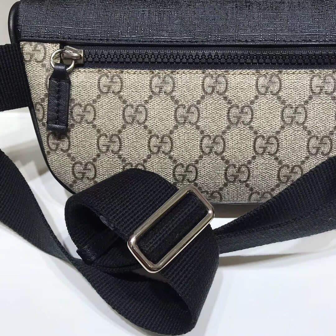 Gucci/古奇 450946 GG Supreme高级人造帆布腰包