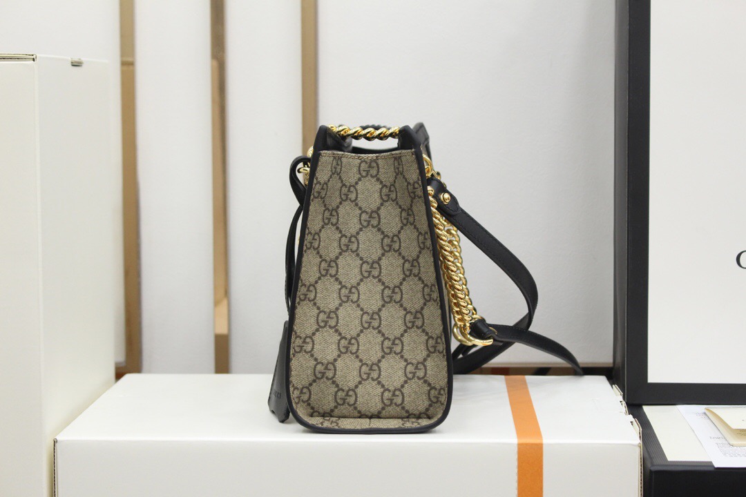 Gucci/古驰 Padlock系列小号GG肩背包 498156黑色