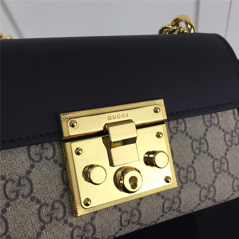 Gucci古驰 409487 Padlock系列小号GG肩背包