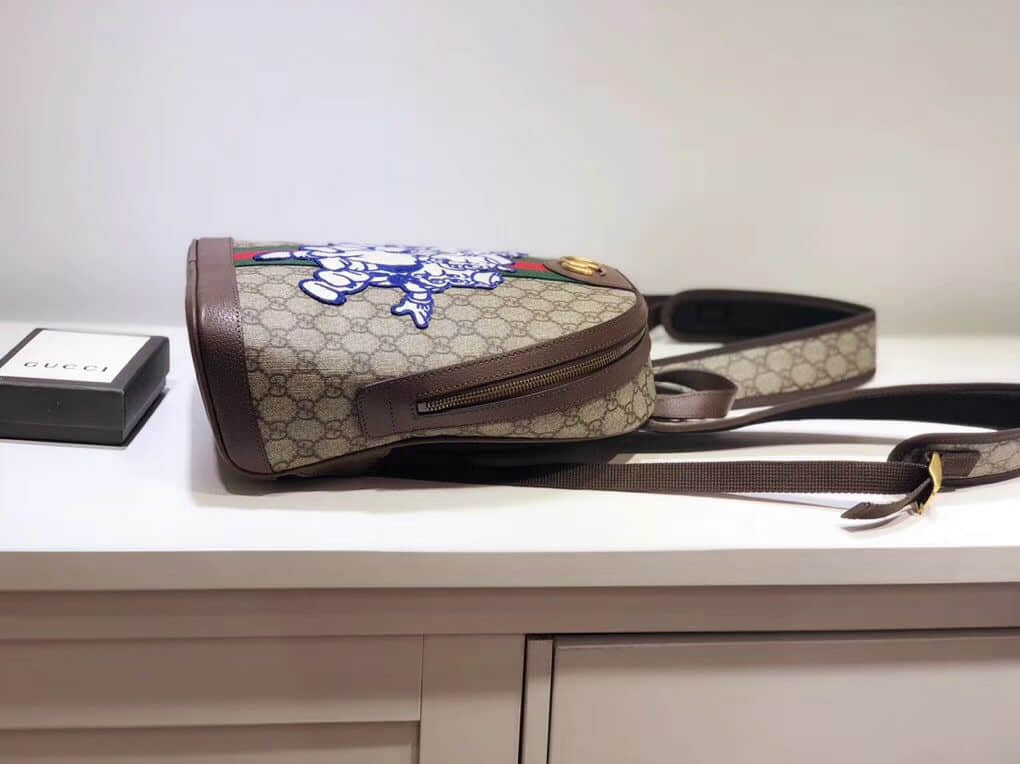 Gucci/古奇 552884 Ophidia系列三只小猪图案GG背包