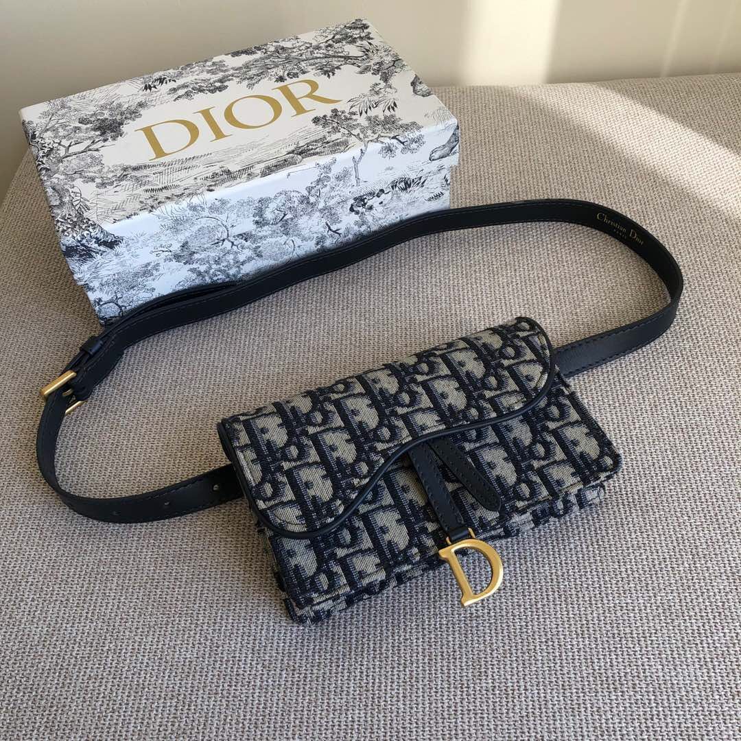 Dior/迪奥 S5619CTZQ_M928 Oblique老花马鞍腰包