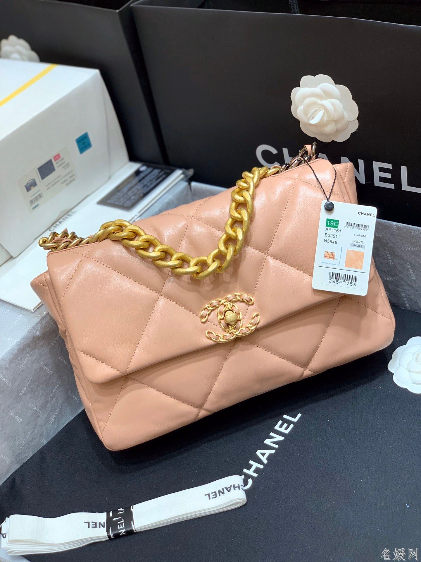 Chanel/香奈儿 AS1161 专柜最新款19 bag中号链条包