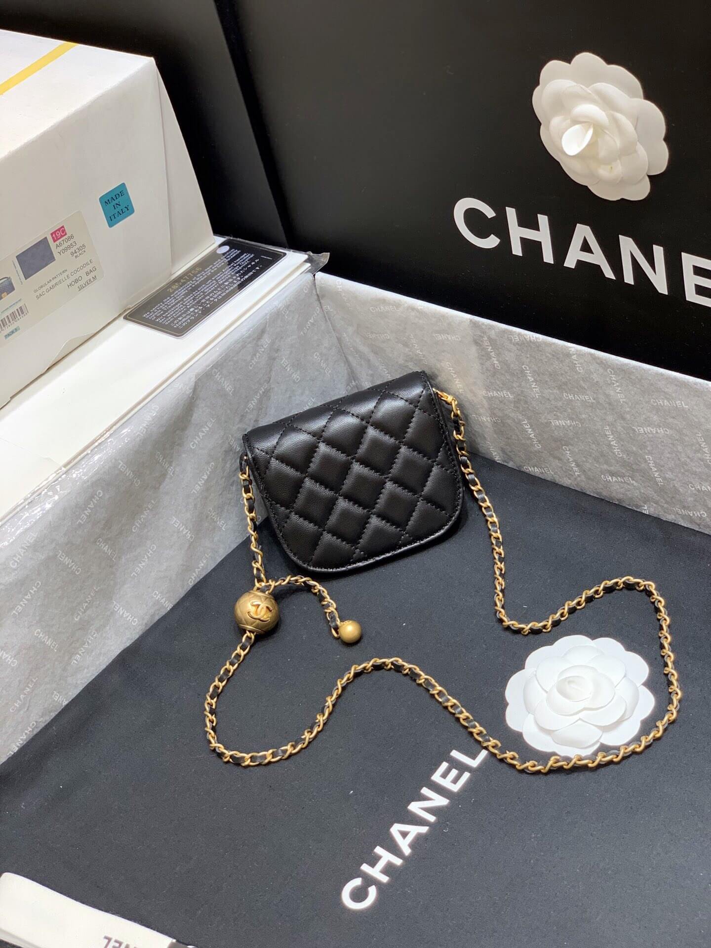 Chanel/香奈儿Waist bag AP1461 B02991 94305 小金珠羊皮腰