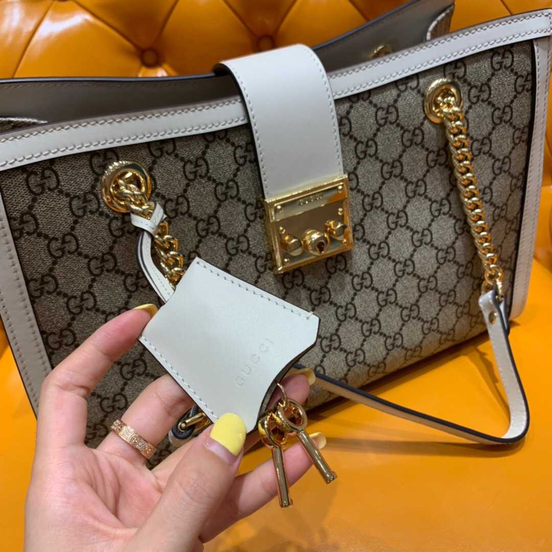 Gucci/古驰 479197 KHNKG 9761Padlock系列GG中号肩背包