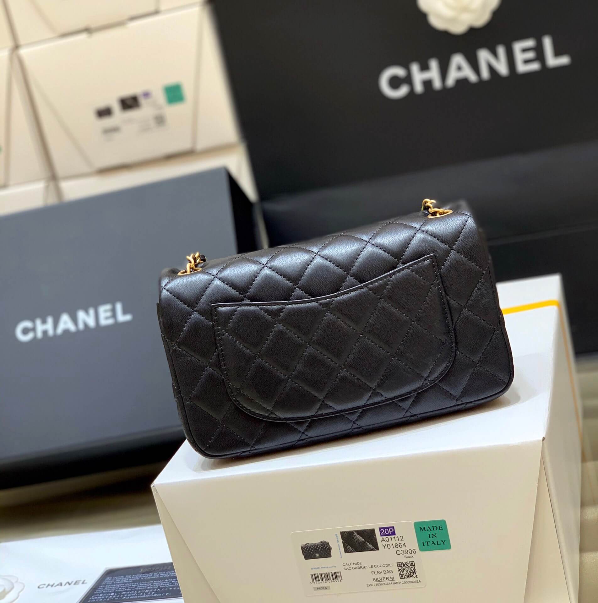 Chanel香奈儿 Flap Bag 新款金属球包金珠CF大Mini AS