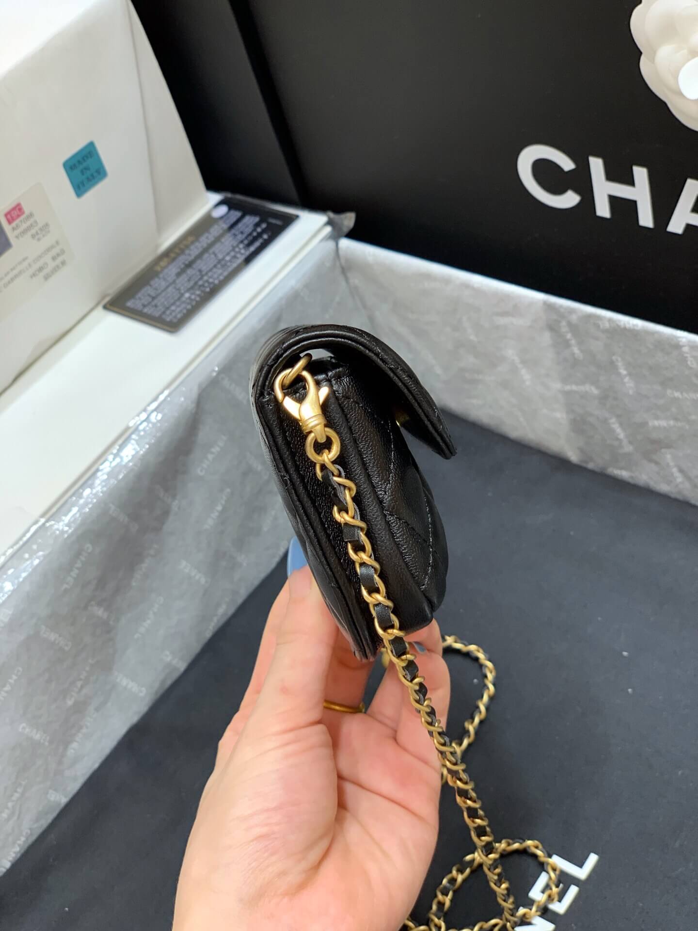 Chanel/香奈儿Waist bag AP1461 B02991 94305 小金珠羊皮腰