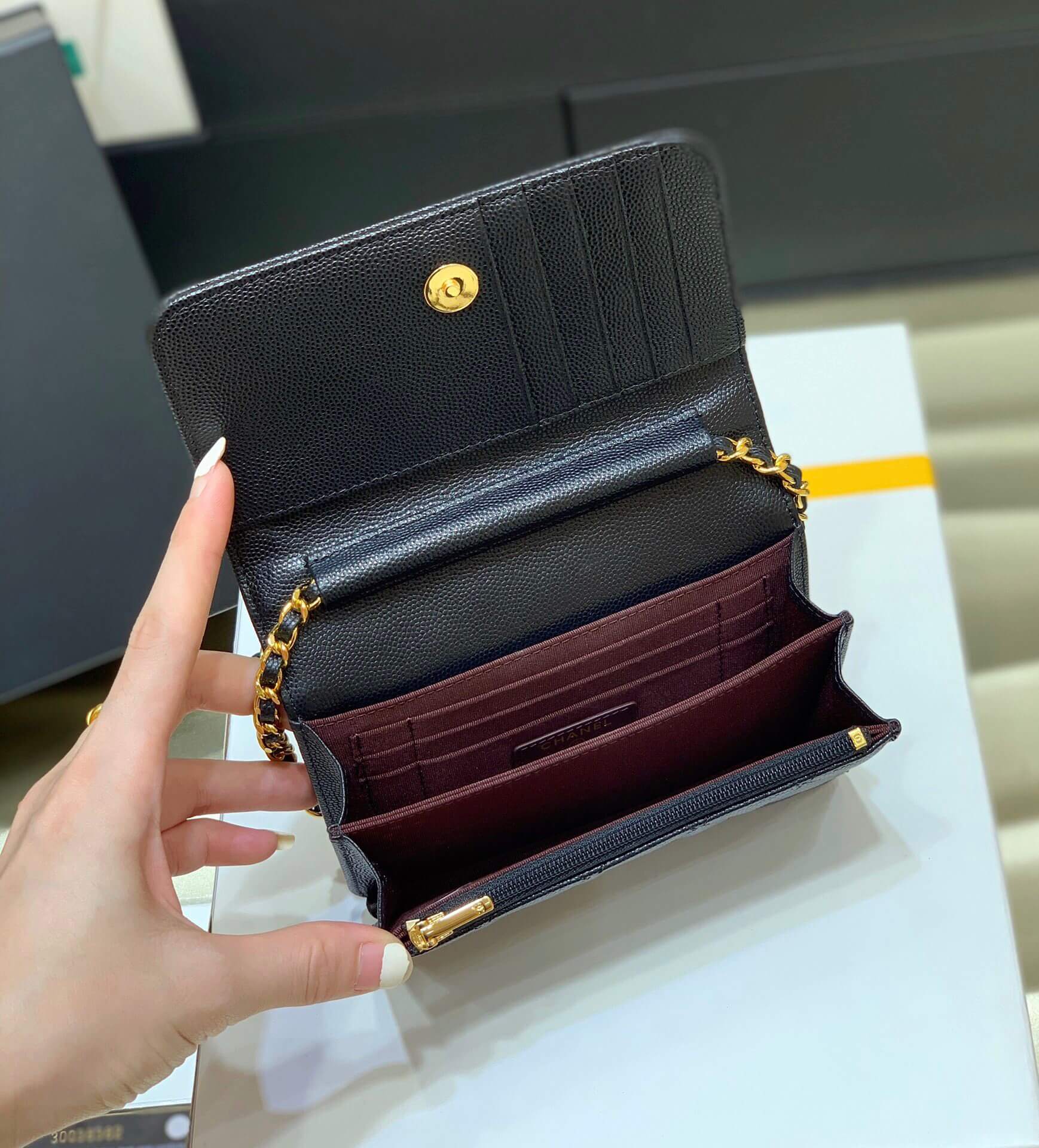 Chanel Mini woc经典款之Wallet on chain单肩斜挎链条包