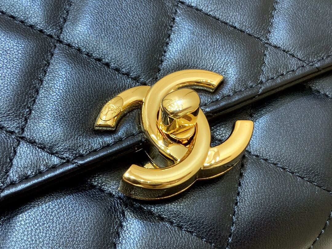 CHANEL AS2796 土豪金大金砖口盖包