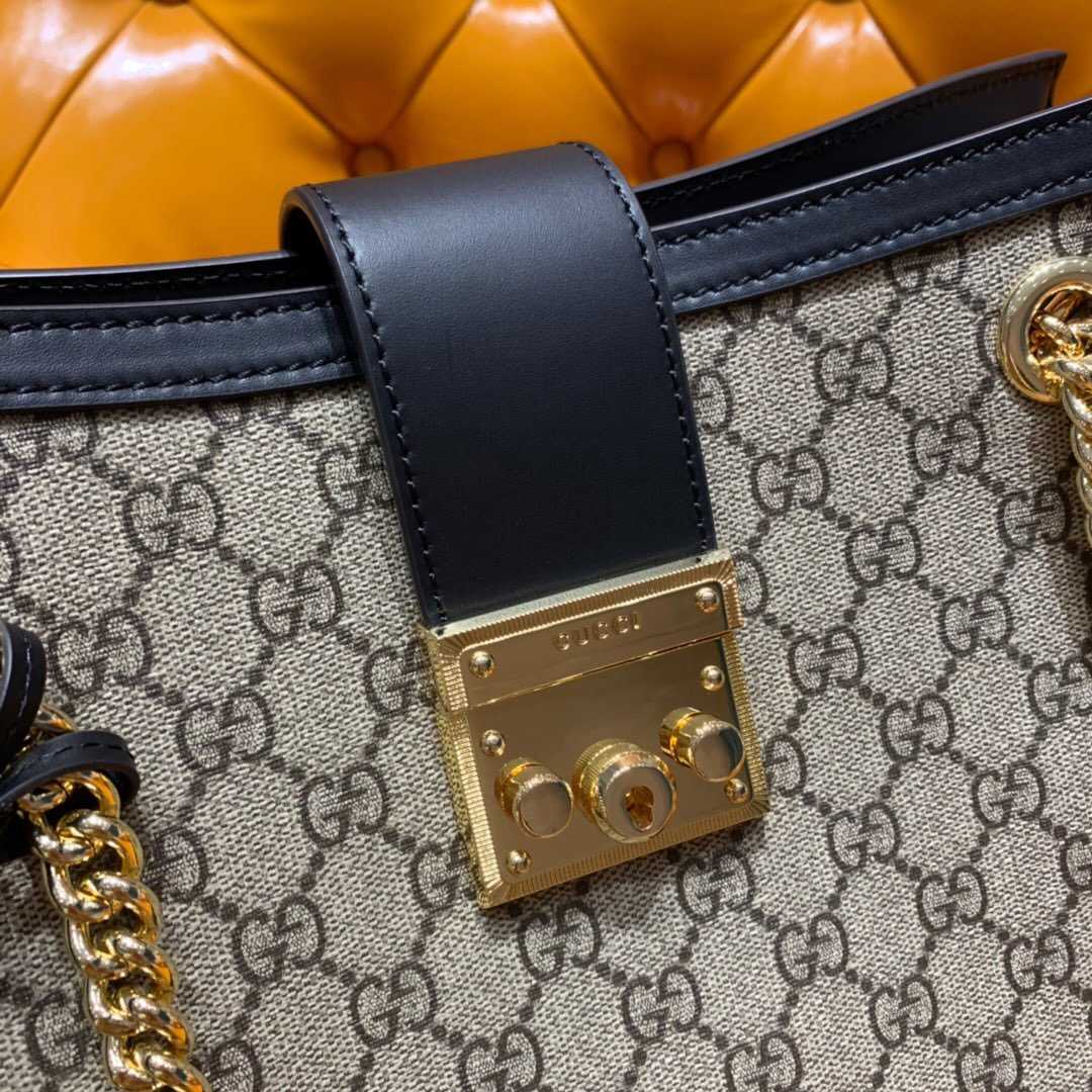 Gucci/古驰 479197 KHNKG 9769 Padlock系列中号GG肩背包