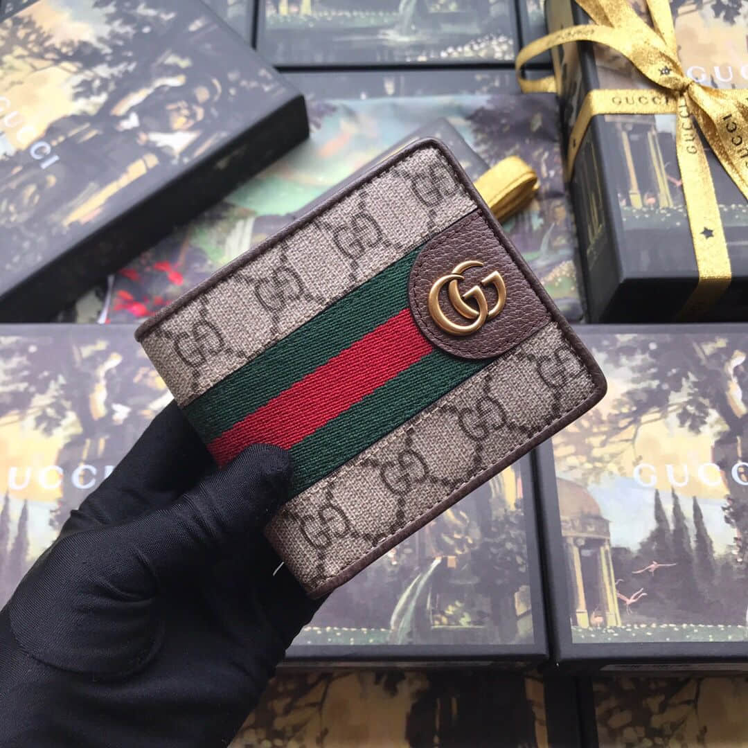 Gucci 557702 三只小猪图案短款钱夹钱包