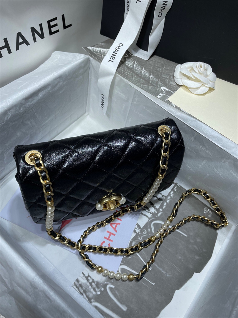 Chanel AS3001 B07281 94305 珍珠小号口盖包