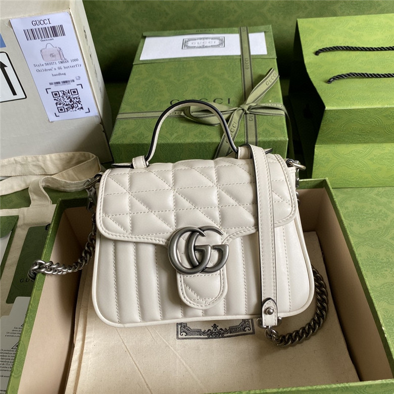 Gucci 583571 GG Marmont系列 迷你手提包