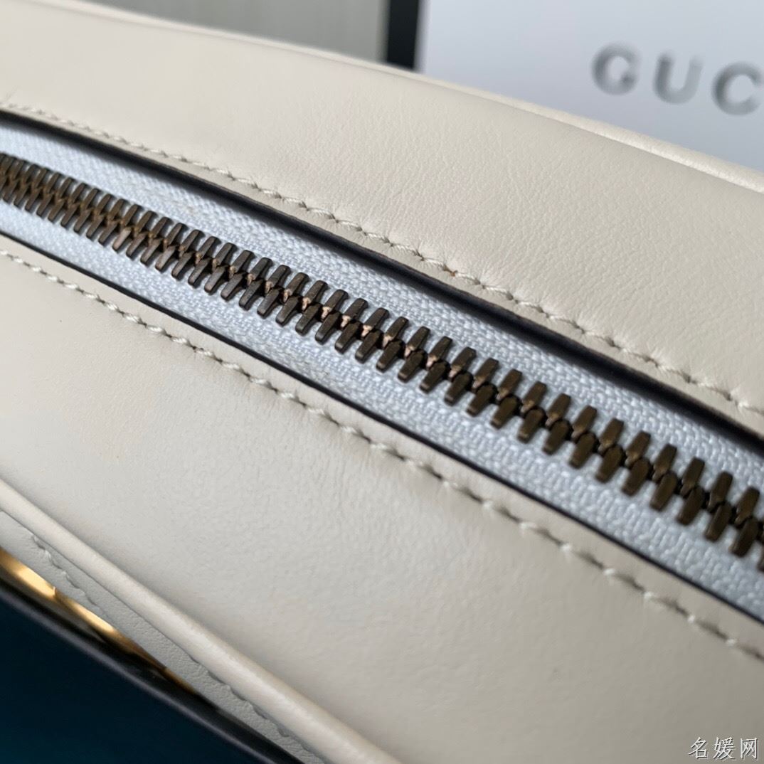 Gucci 448065 双G迷你Marmont绗缝链条古驰斜挎相机包